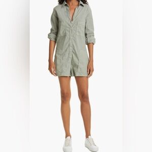 Frank & Eileen NWT Ireland Playsuit Romper Sage Green Button-Up- XXS